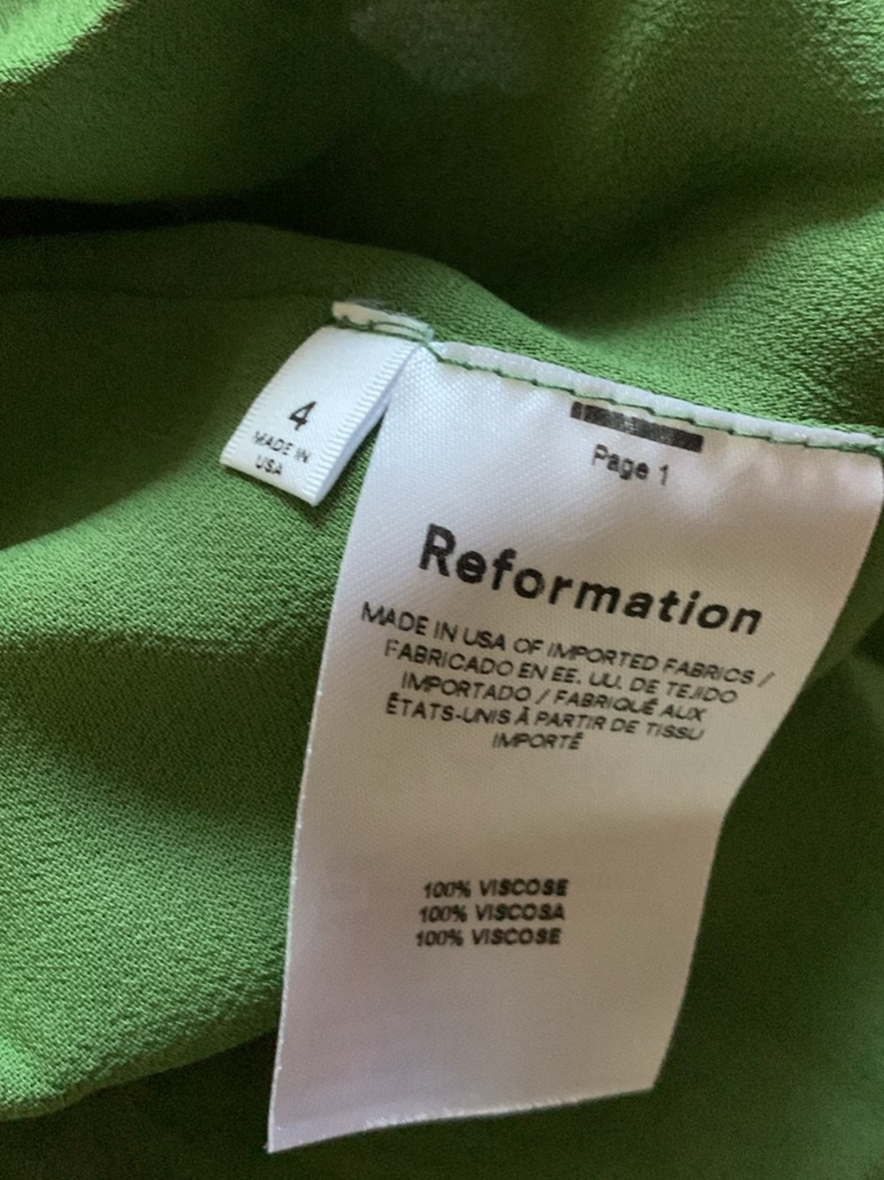 Reformation Green Floral Tie-Shoulder Maxi Dress - Picture 7 of 7